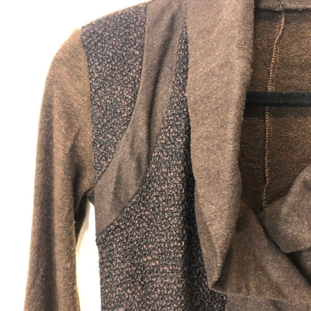 Lucy Paris brown long sleeve wool blend button front jacket, size small - Picture 8 of 14